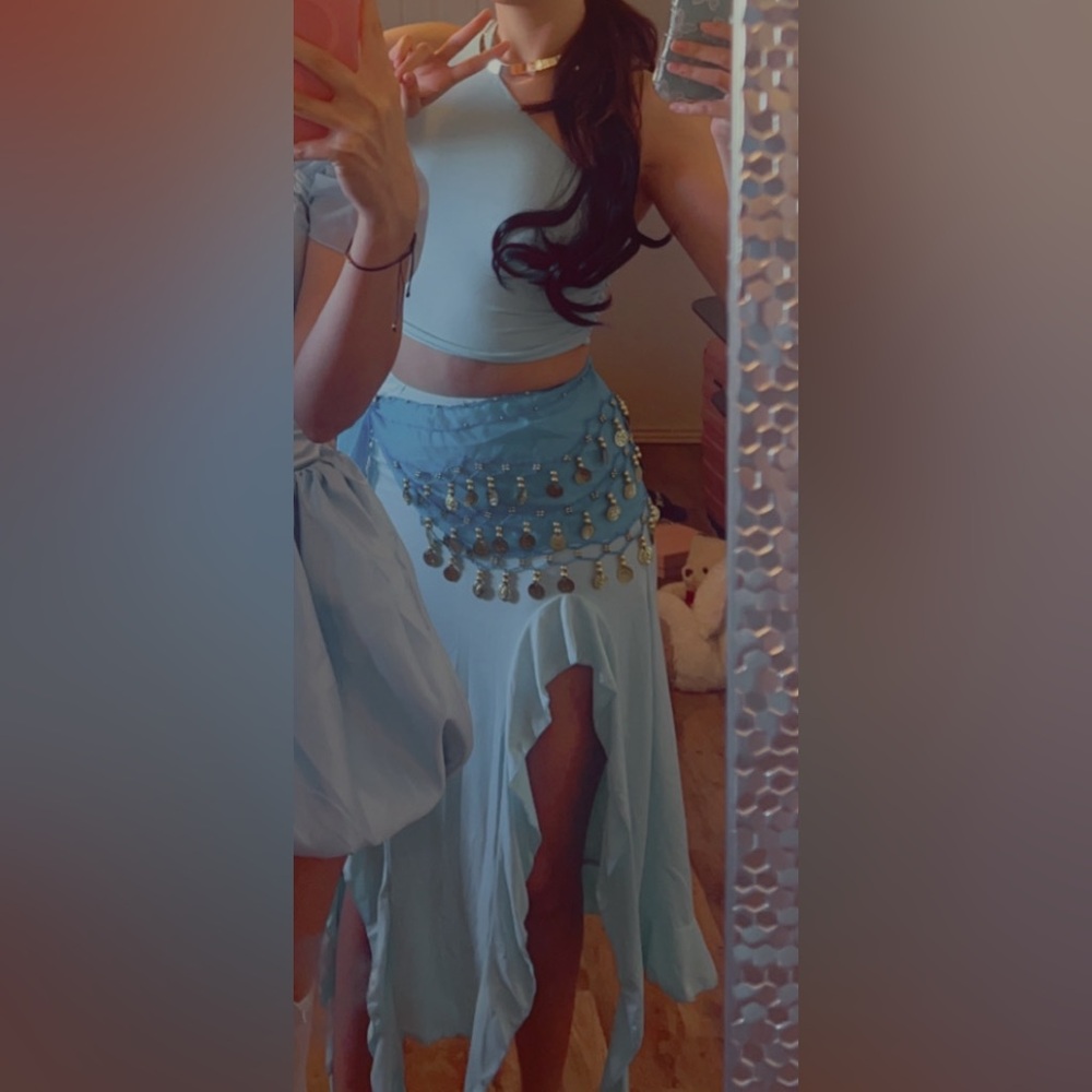 Shein Princess Jasmine Costume Set | Top & Skirt | Size Small |